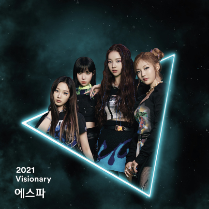 aespa, the Artist from the 2021 Visionary of CJ ENM.