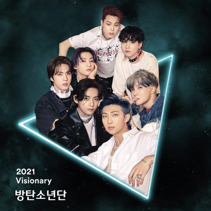 CJ ENM의 2021 비저너리 아티스트 BTS